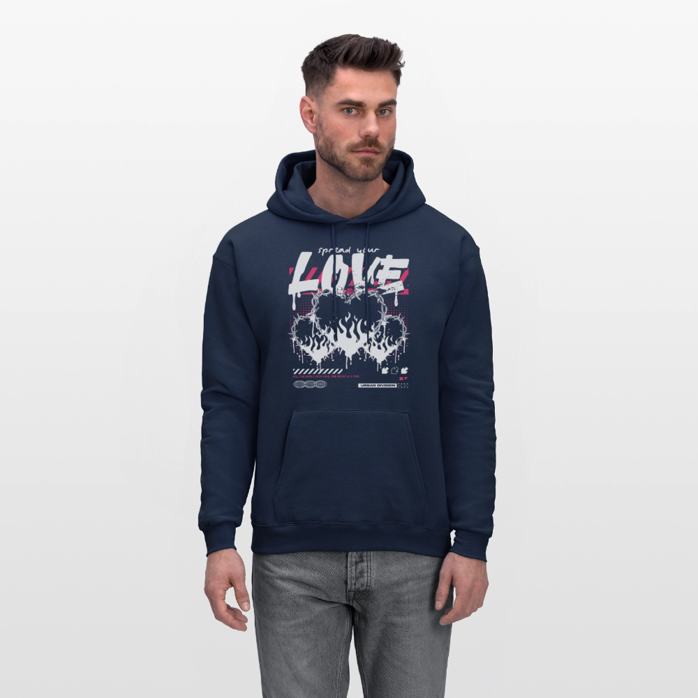 Heart of fire - Men's Hoodie - navy