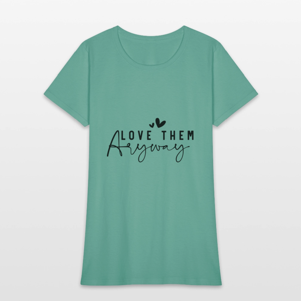 Love - Women's T-Shirt - aquatic