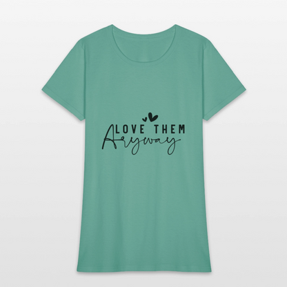 Love - Women's T-Shirt - aquatic