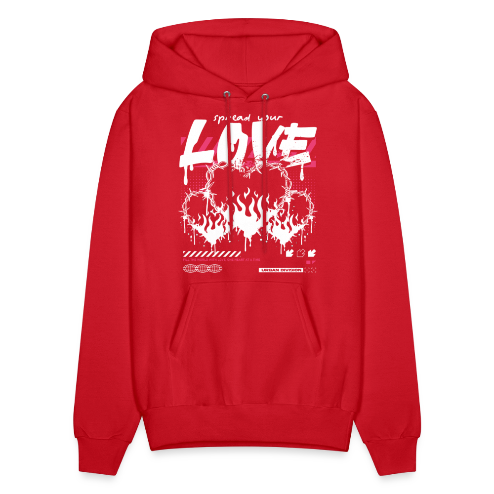 Heart of fire - Men's Hoodie - red