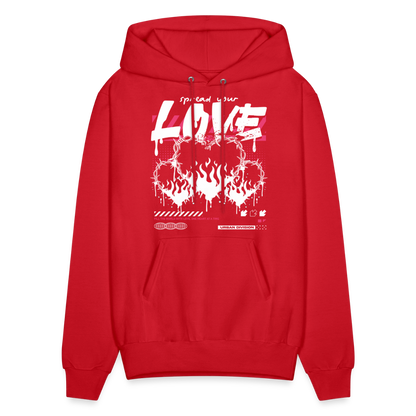 Heart of fire - Men's Hoodie - red