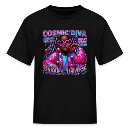 Black Girl Power - Galaxy Bold Kids' T-Shirt - black