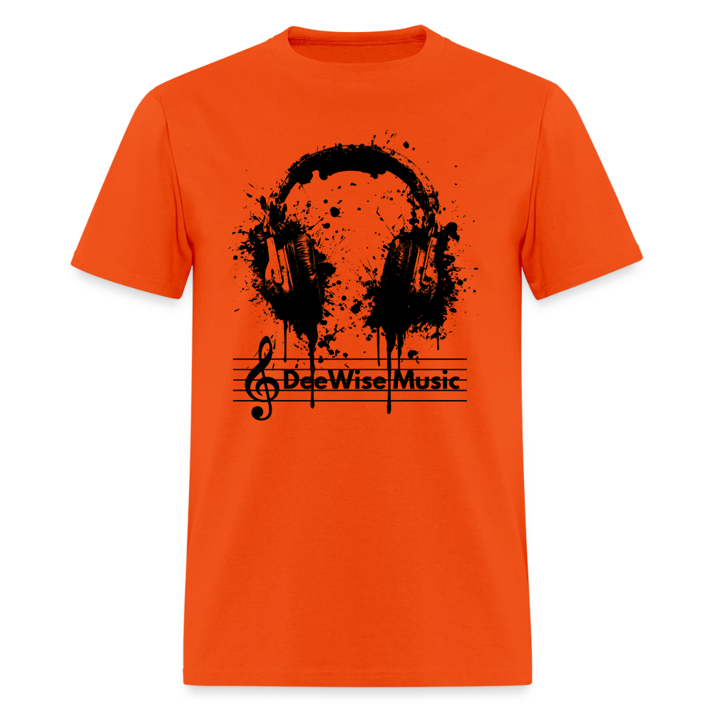 DeeWise Music - Headphones T-Shirt - orange