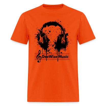 DeeWise Music - Headphones T-Shirt - orange