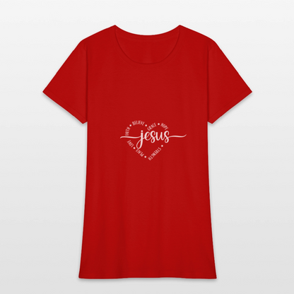 Jesus Heart - Women's T-Shirt - red