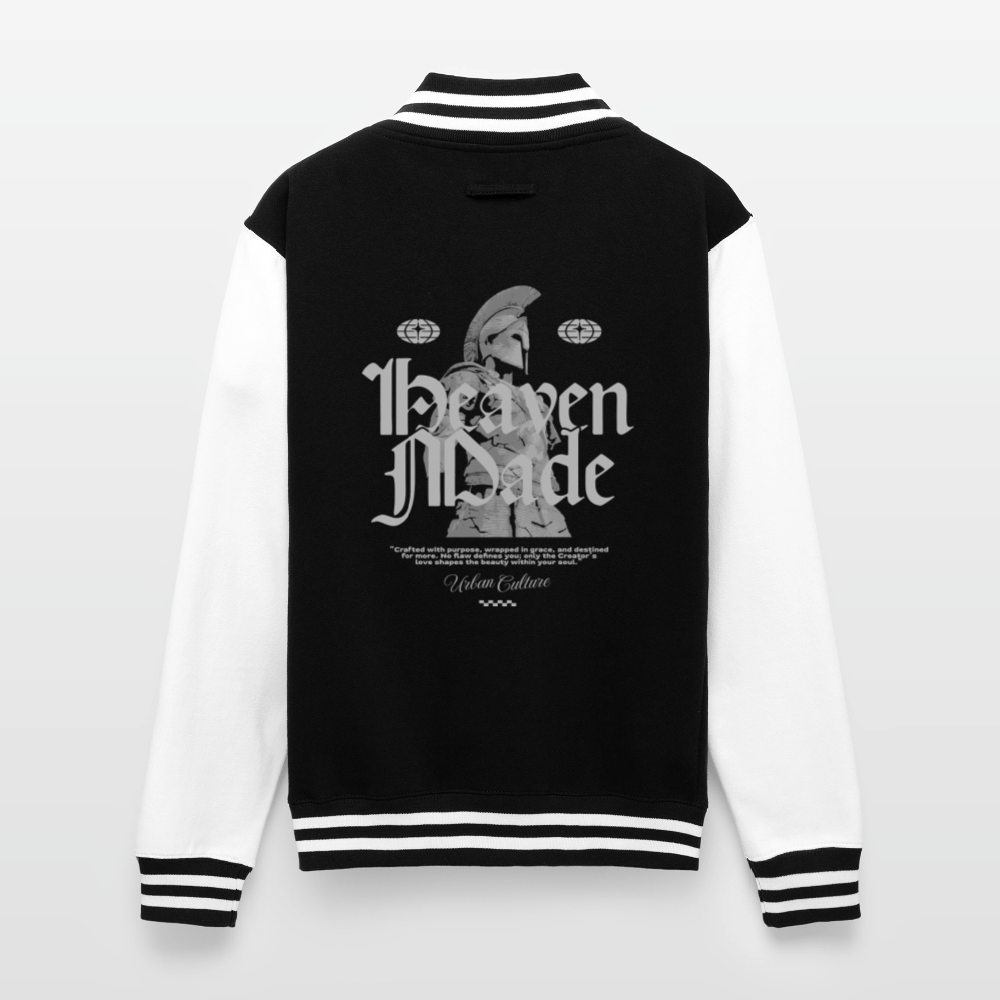 Heaven Made - Letterman Jacket - black/white