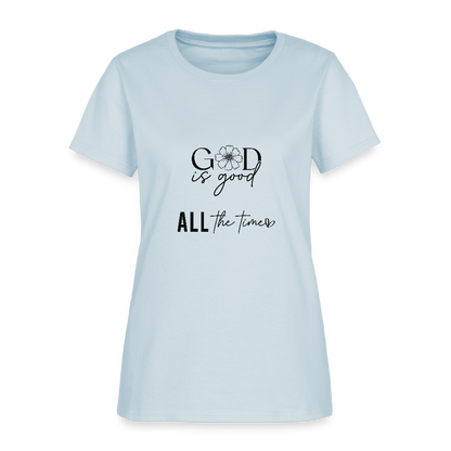 God is Good-Women's short Sleeve T-Shirt - light blue