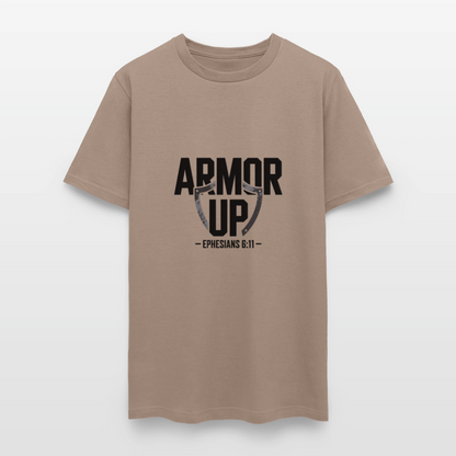 Armor Up - men's t-shirt - brown savana