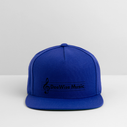 DeeWise Music - Snapback Baseball Cap - royal blue
