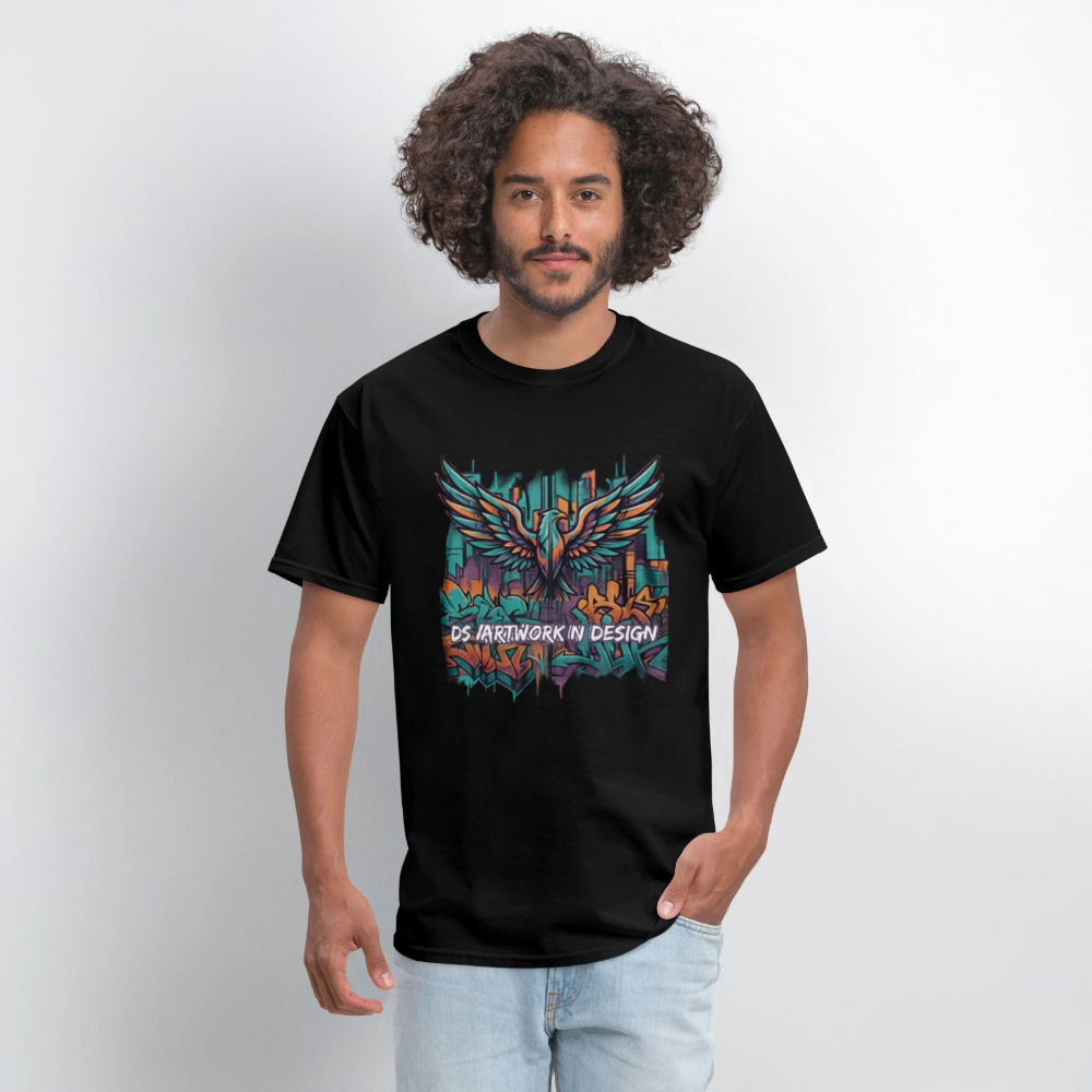 Graffiti Eagle - Men's T-Shirt - black