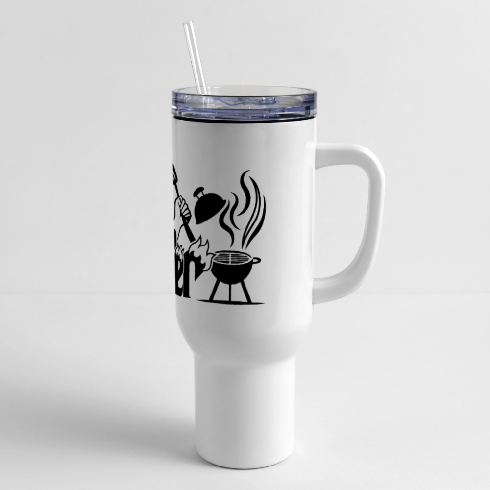 The Grill Father - 40 oz Travel Tumbler - white