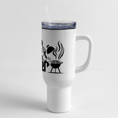 The Grill Father - 40 oz Travel Tumbler - white