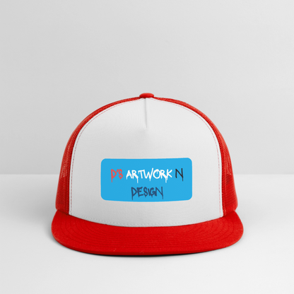 DS Graffiti - Trucker Hat - white/red