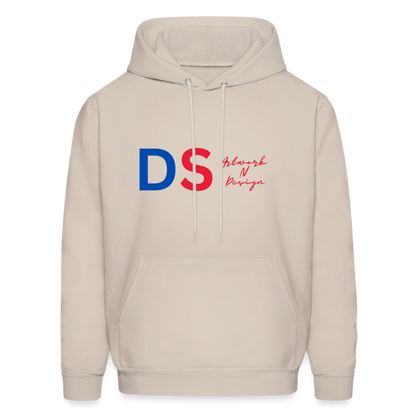 DS Artwork N Design - Men's Hoodie red and blue - Sand