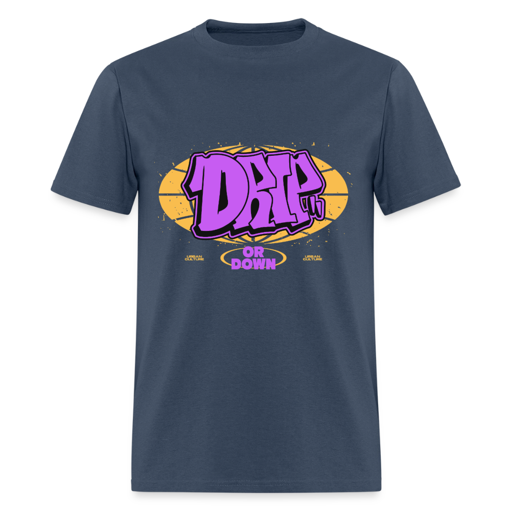 Drip - Graffiti Men's T-Shirt -  blue dusk