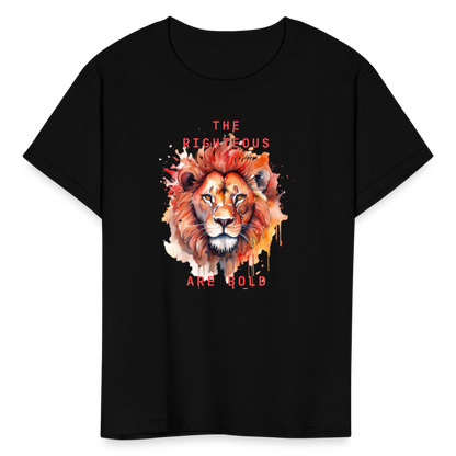 Bold Lion - Kids T-Shirt - black