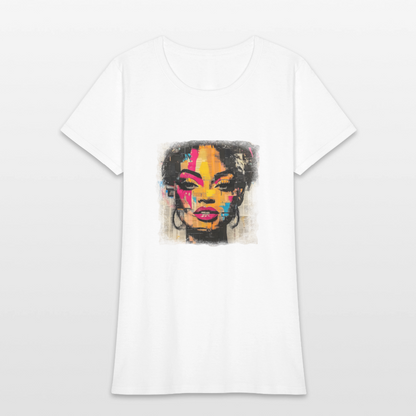 Pop Culture Woman 2- Short Sleeve T-Shirt - white