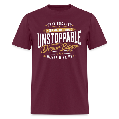 Be Unstoppable - Men's T-Shirt - burgundy