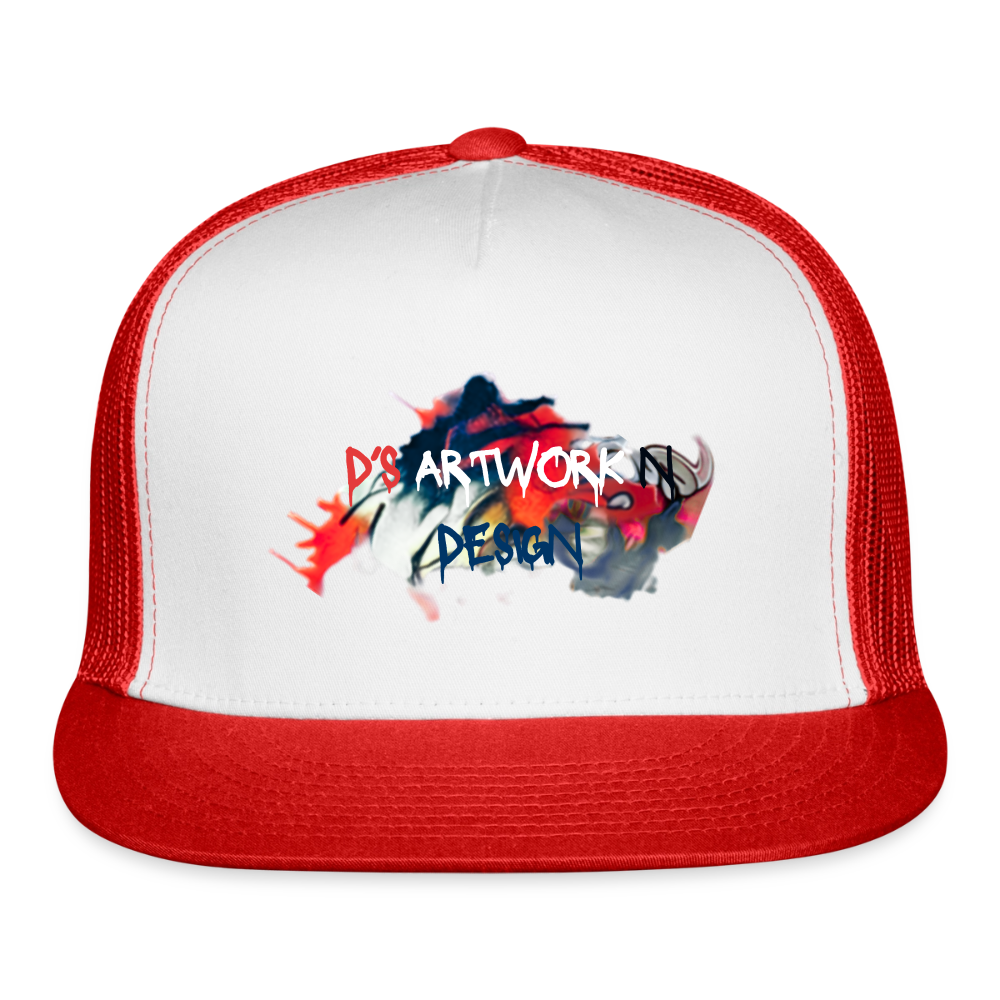Spray Paint - DS Trucker Hat - white/red