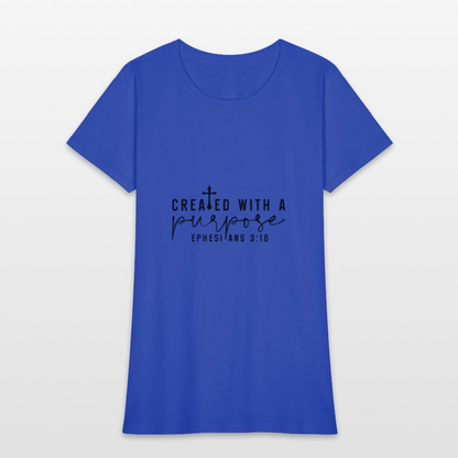 Created - Women's T-Shirt - royal blue