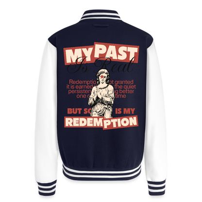 Redemption - Letterman Jacket - navy/white