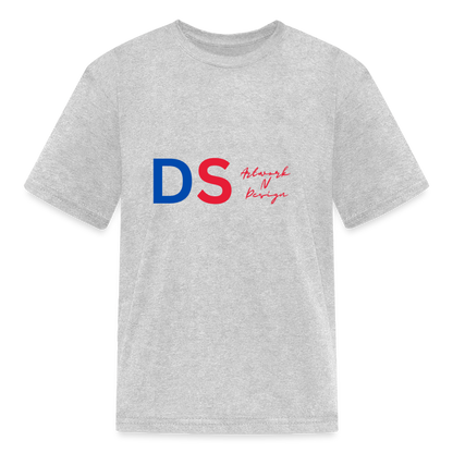 DS Artwork N Design - Kids' T-Shirt red and blue - heather gray