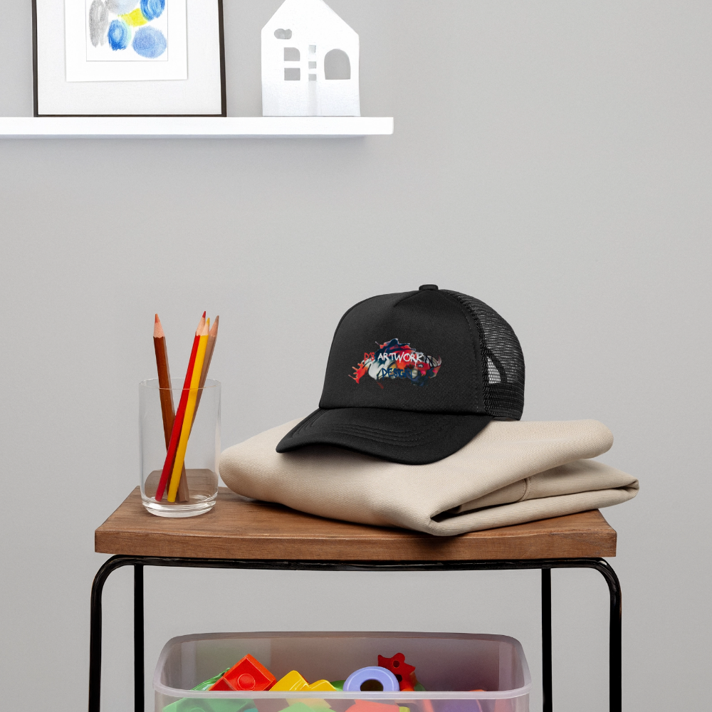 Spray Paint - DS Kid's Trucker Cap - black