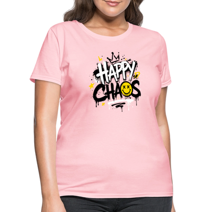 Happy Chaos - Graffiti Women's T-Shirt - pink