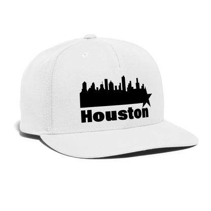 Houston skyline - Snapback  Cap - white
