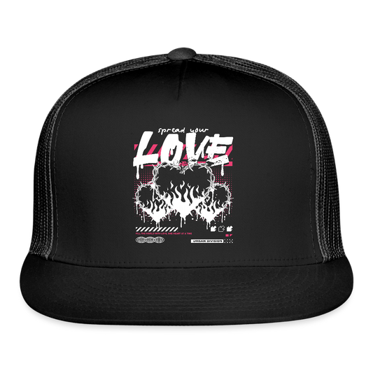 Heart of Fire - Trucker Hat - black/black