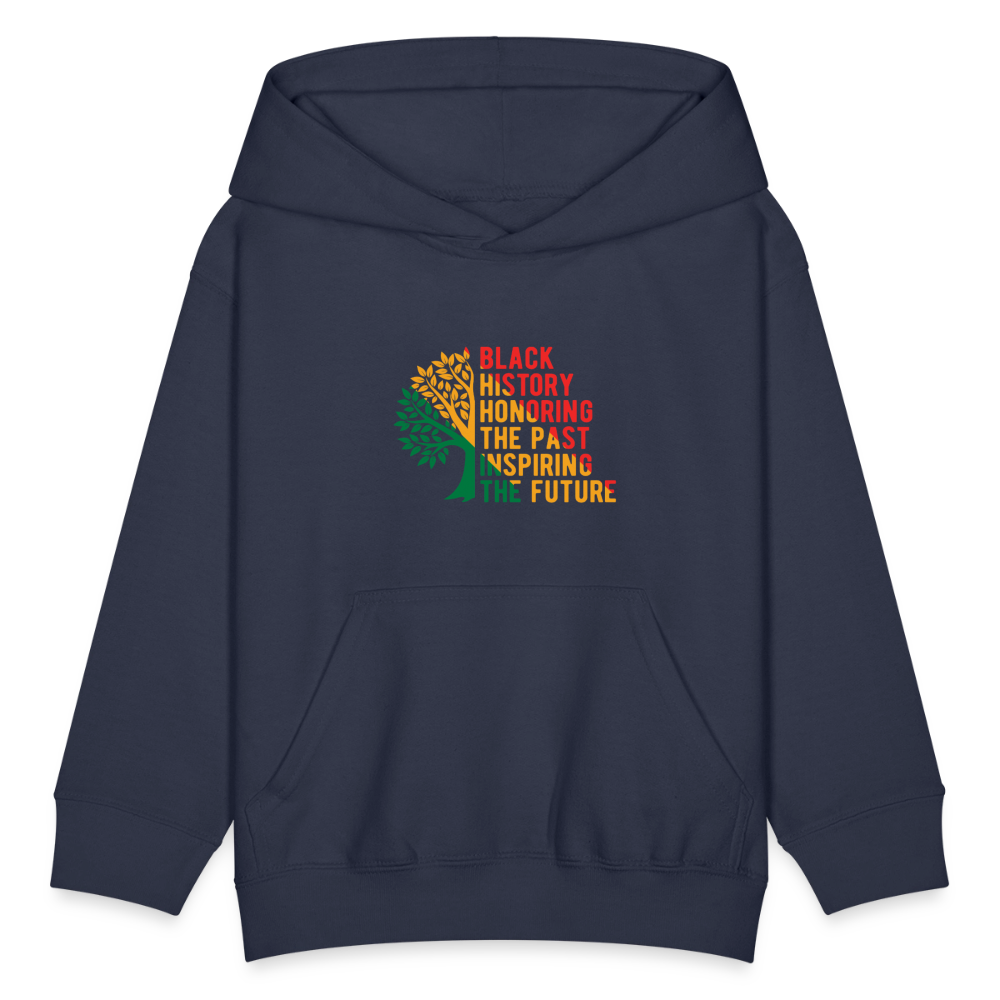 Black History - kids hoodie - navy
