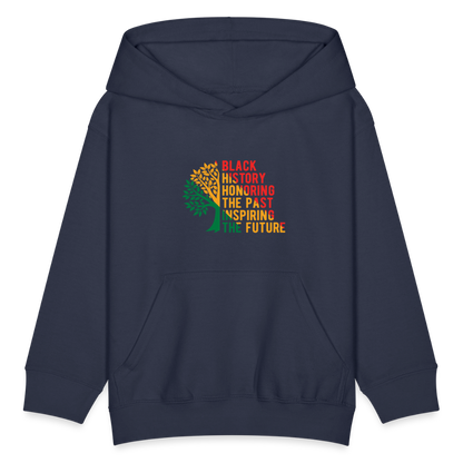 Black History - kids hoodie - navy