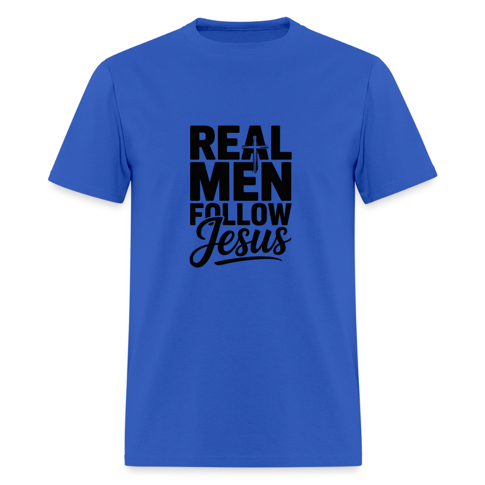 Real Men -  men's T-Shirt - royal blue