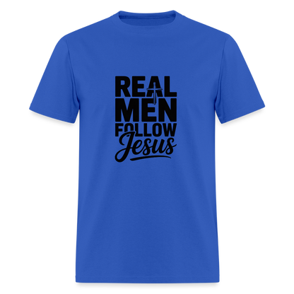 Real Men -  men's T-Shirt - royal blue