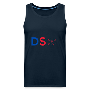 DS blue and red - Men’s Premium Tank - deep navy