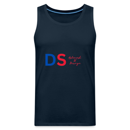 DS blue and red - Men’s Premium Tank - deep navy