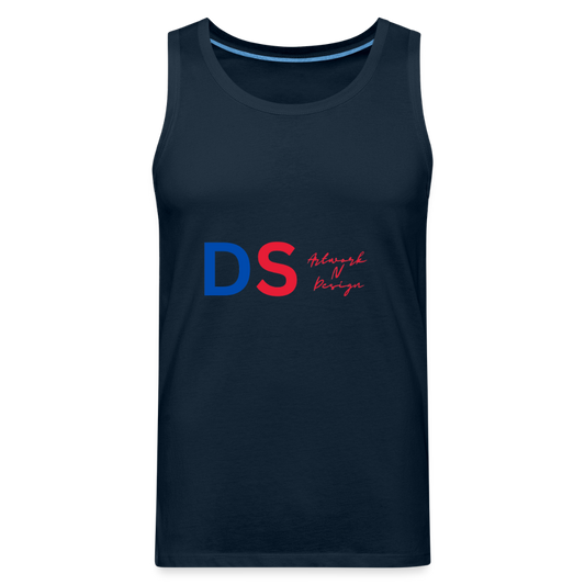 DS blue and red - Men’s Premium Tank - deep navy