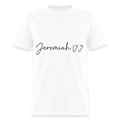 Jeremiah 17:7 - men's t-shirt - white