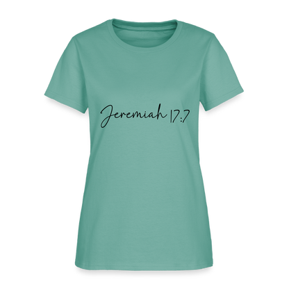 Jeremiah 17:7 - Women's T-Shirt - aquatic