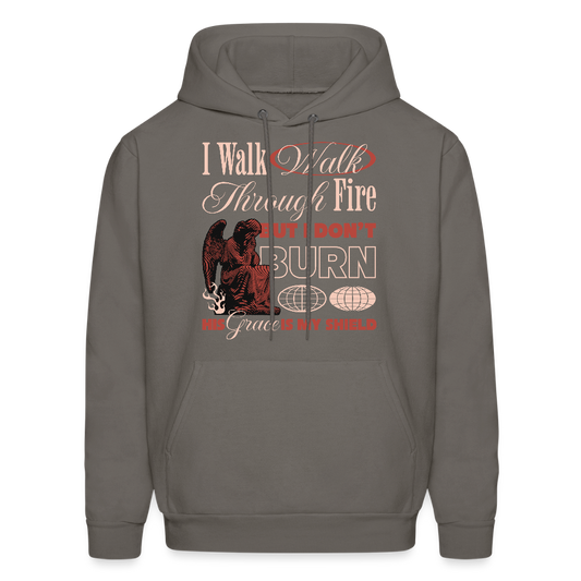 Walk with God Men's Hoodie - asphalt gray