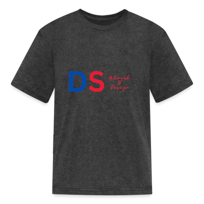 DS Artwork N Design - Kids' T-Shirt red and blue - heather black