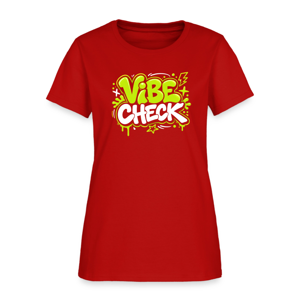 Vibe Check - Graffiti Women's T-Shirt - red