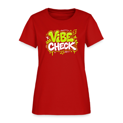 Vibe Check - Graffiti Women's T-Shirt - red
