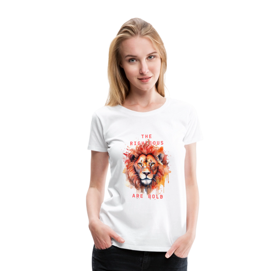 Bold Lion - Women’s T-Shirt - white