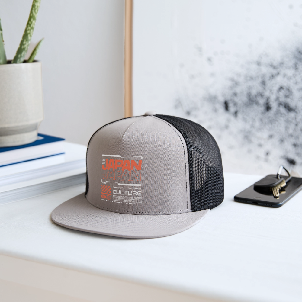 Japan Culture - Trucker Hat - gray/black