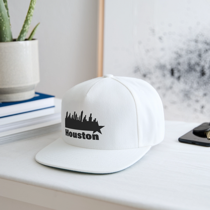 Houston skyline - Snapback  Cap - white
