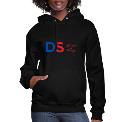 DS Artwork N Design - Women's Hoodie red and blue - black