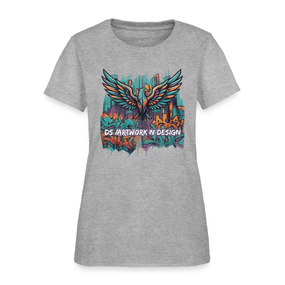 Graffiti Eagle - Women's T-Shirt - heather gray