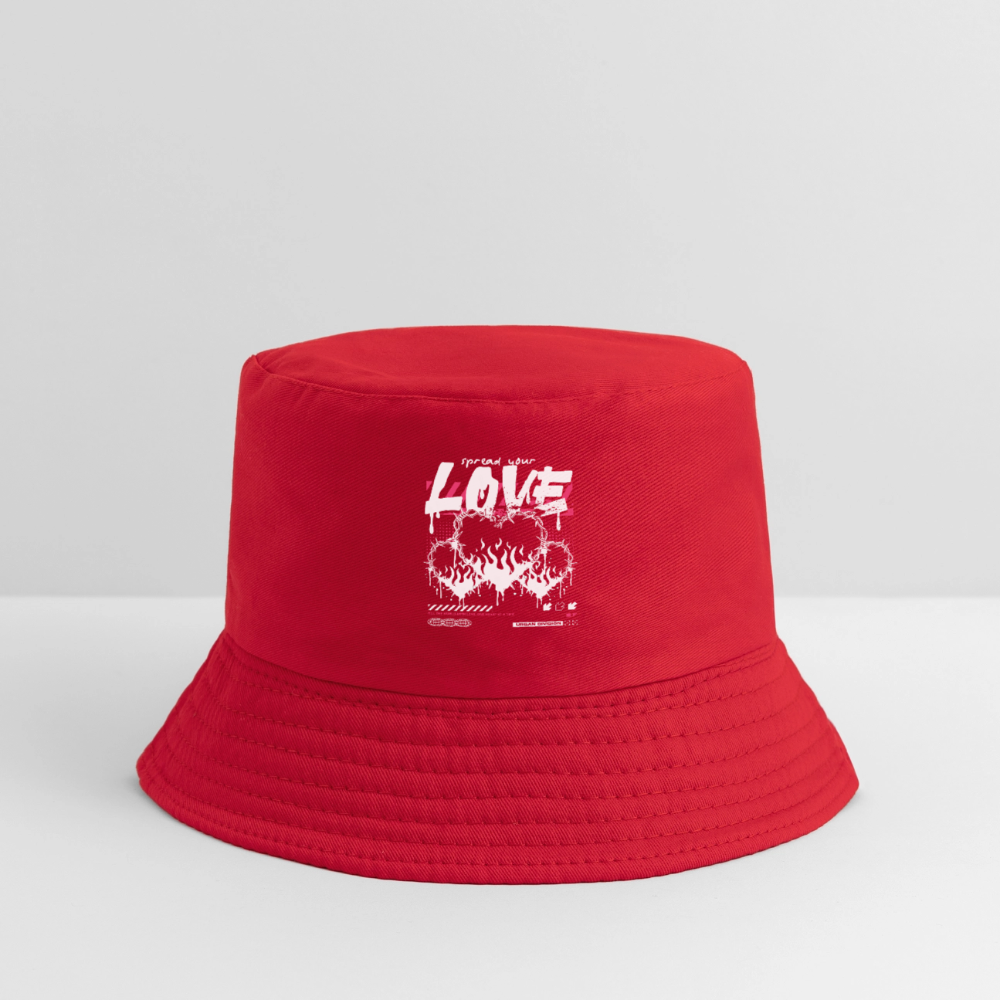 Spread Your Love - Kid's Bucket Hat - red