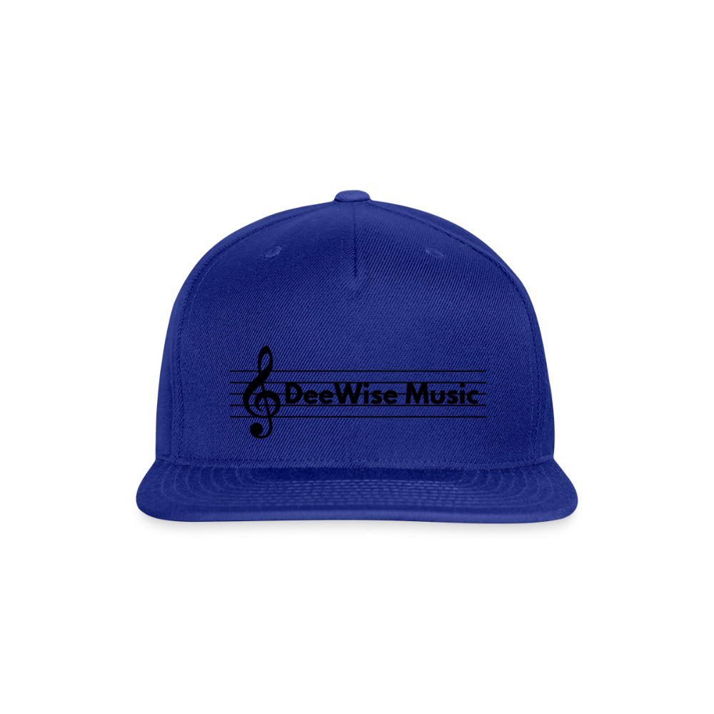 DeeWise Music - Snapback Baseball Cap - royal blue